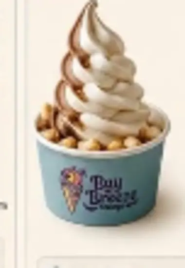 Chocolate and vanilla twist soft serve
